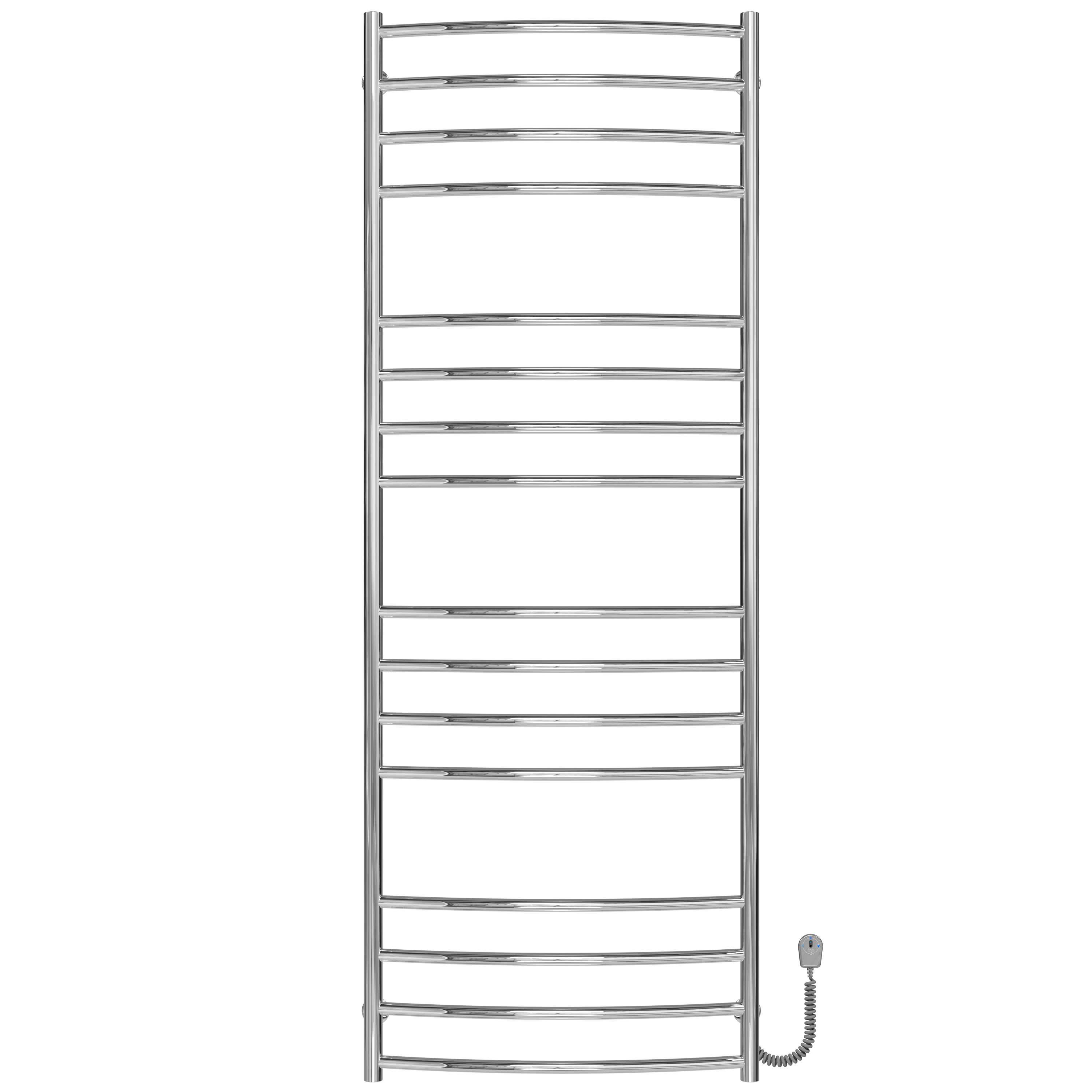 Полотенцесушитель электрический Deffi Классик Элит П16 EF16 правое подключение нержавеющая сталь 600х1700 мм Хром (C.KE.170.60.15.ECR5)