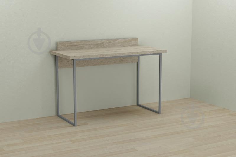 Компьютерный стол Ferrum-decor Скай 75x140x70 серый ДСП Дуб Сонома 32мм Компьютерный стол Ferrum-decor Скай 75x140x70 серый ДСП Дуб Сонома 32мм