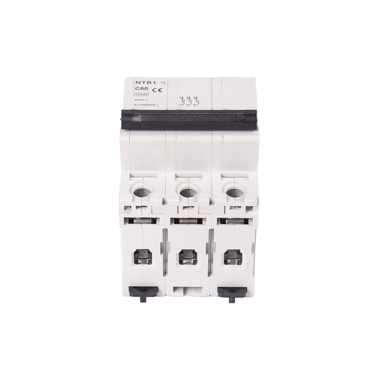 Автоматический выключатель TESLA NTB1 4-полюсный C50 400V~ (81) - фото 4 Автоматический выключатель TESLA NTB1 4-полюсный C50 400V~ (81) - фото 4