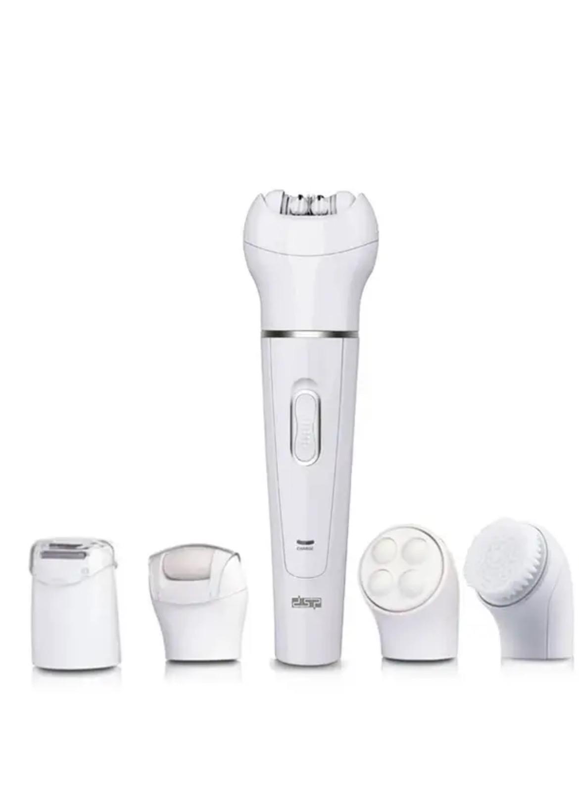 Массажер эпилятор Beauty Tools Kit 5в1 многофункциональный на аккумуляторе Белый (beauty51)