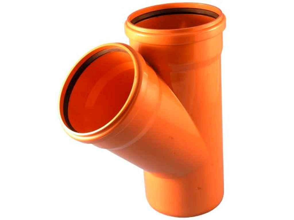 Тройник Instalplast d 160 45° НПВХ x110 (123122) Тройник Instalplast d 160 45° НПВХ x110 (123122)