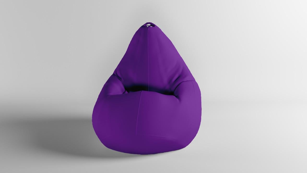 Бескаркасное кресло-мешок SkyPuff MEGA Груша Оксфорд 600D.PU.WR 339 XXXL 160х120 см Фиолетовый (160035)