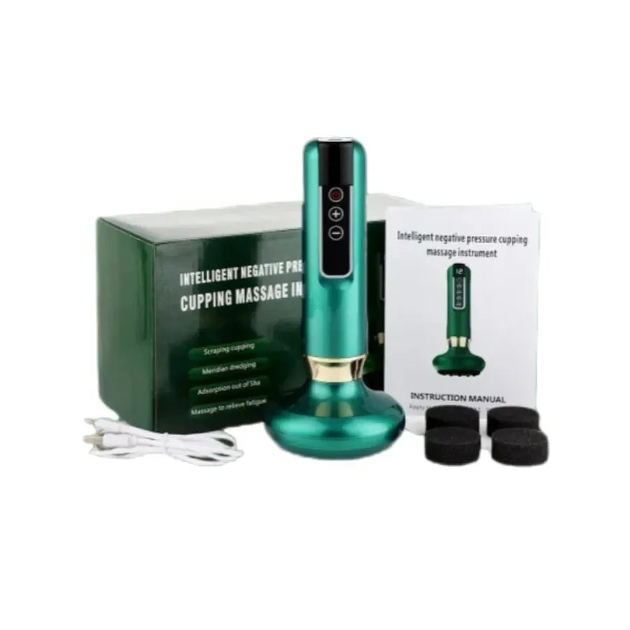 Електромасажер вакуумний антицелюлітний Cupping Massager Green - фото 8