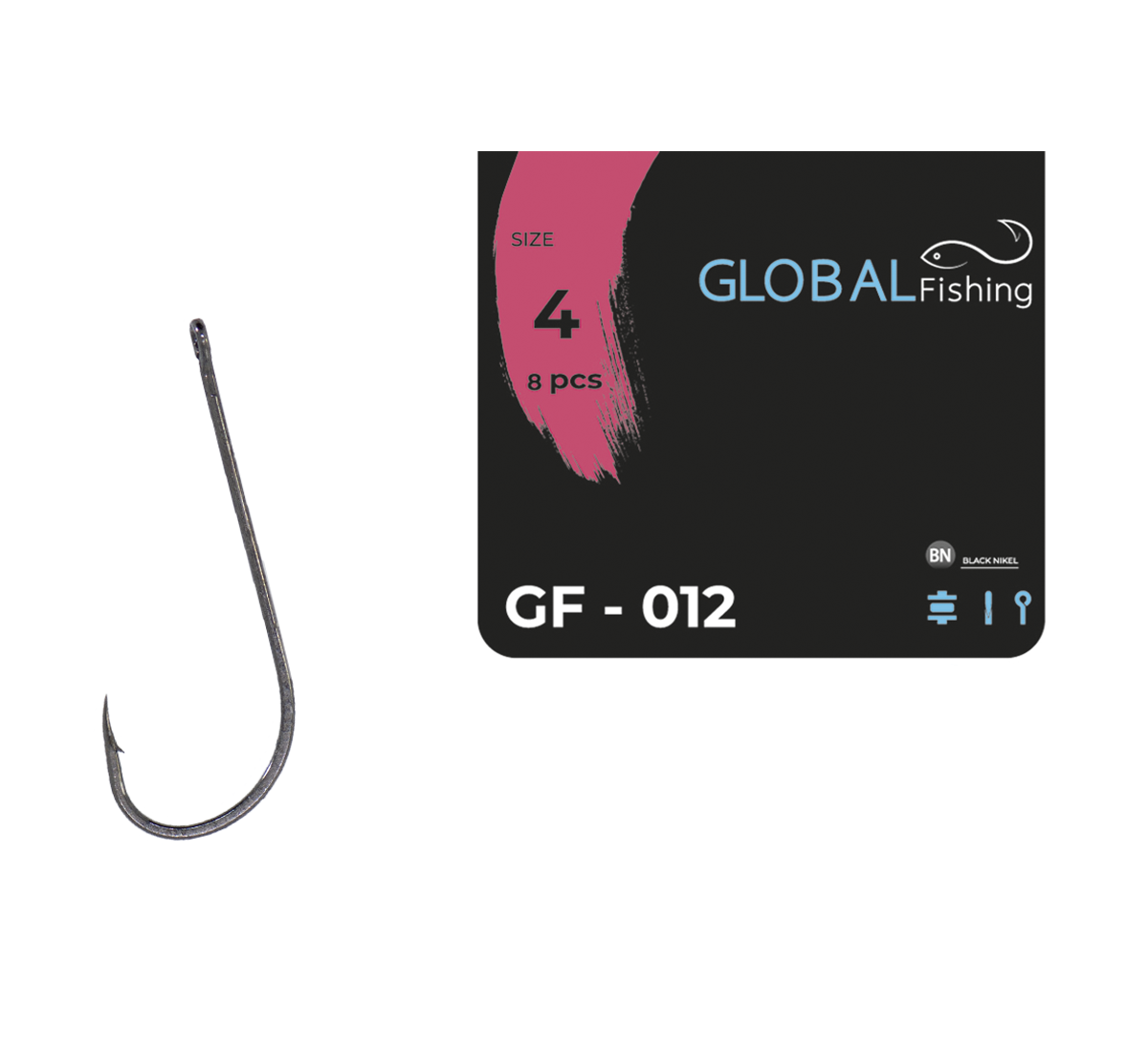 Крючок Global Fishing GF-1012 №4 (1646887730)