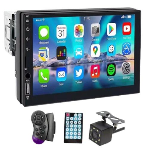 Автомагнитола сенсорная 1Din HIPPBQCC F7024 7"/Bluetooth 5.0/камера заднего вида