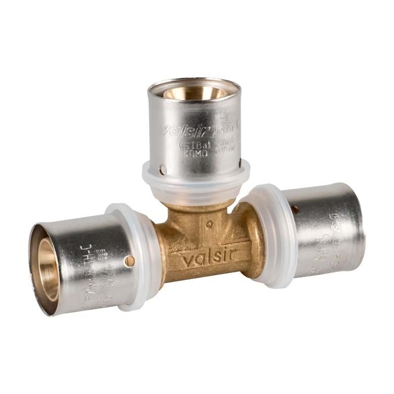 Пресс-тройник Valsir Pexal Brass 20 2,5 мм (VS0170711) Пресс-тройник Valsir Pexal Brass 20 2,5 мм (VS0170711)