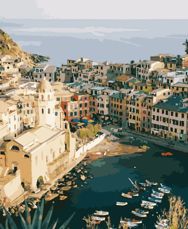 Картина по номерам Strateg Город на воде 40x50 см (GS423)