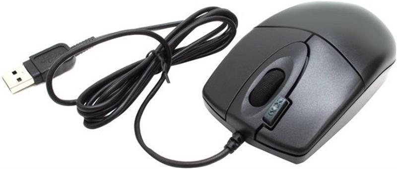 Компьютерная мышка проводная A4Tech OP-620DS Black (26712259) - фото 3