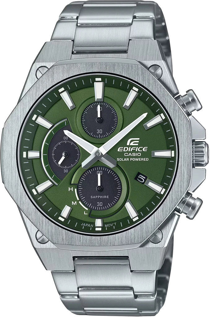 Мужские наручные часы Casio Edifice EFS-S570D-3AUEF Casio Collection на солнечной батарее с сапфировым стеклом и водозащитой 100 м (3100234227)