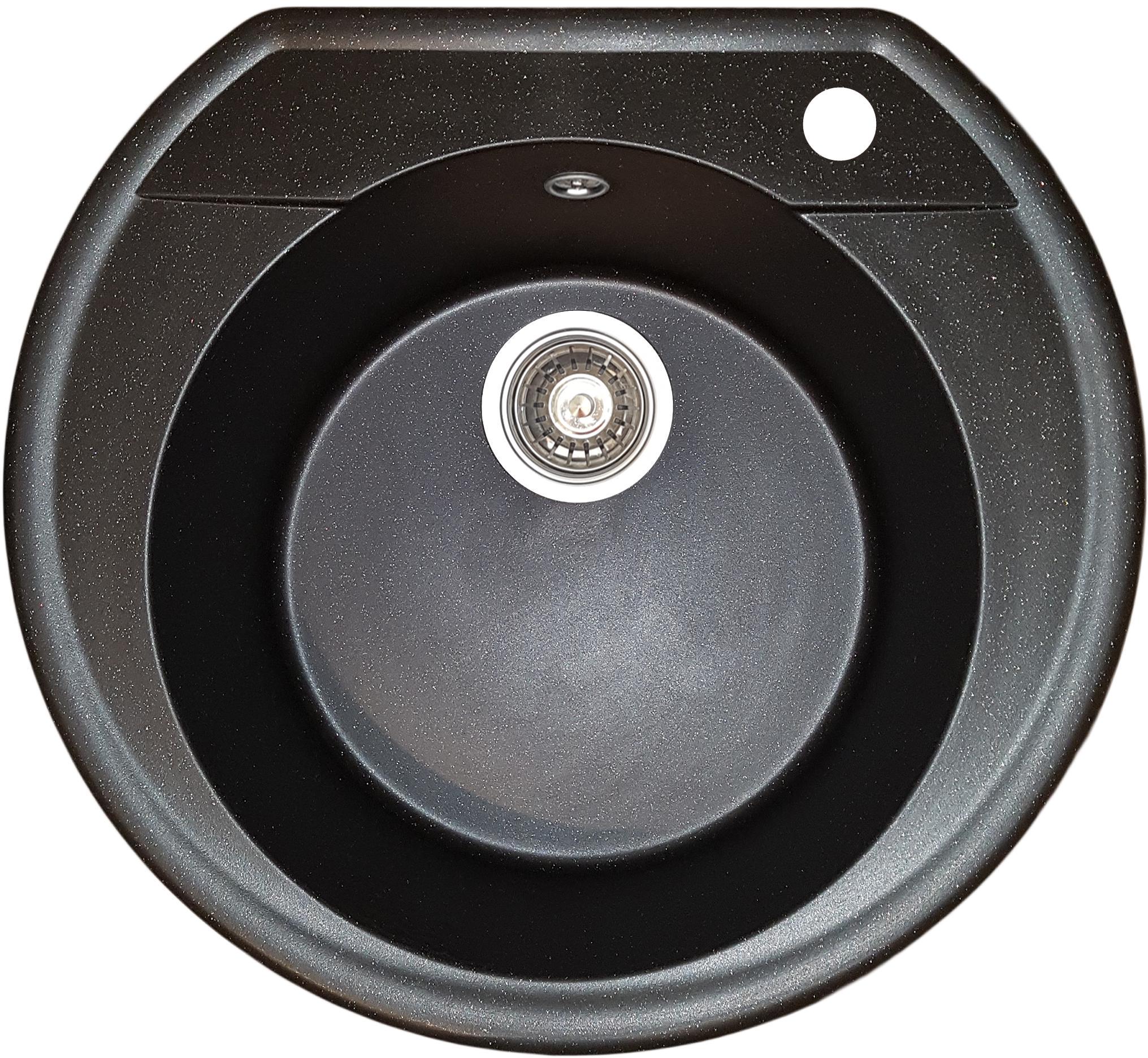 Мийка кухонна Valetti 31R 530x490 мм Чорний