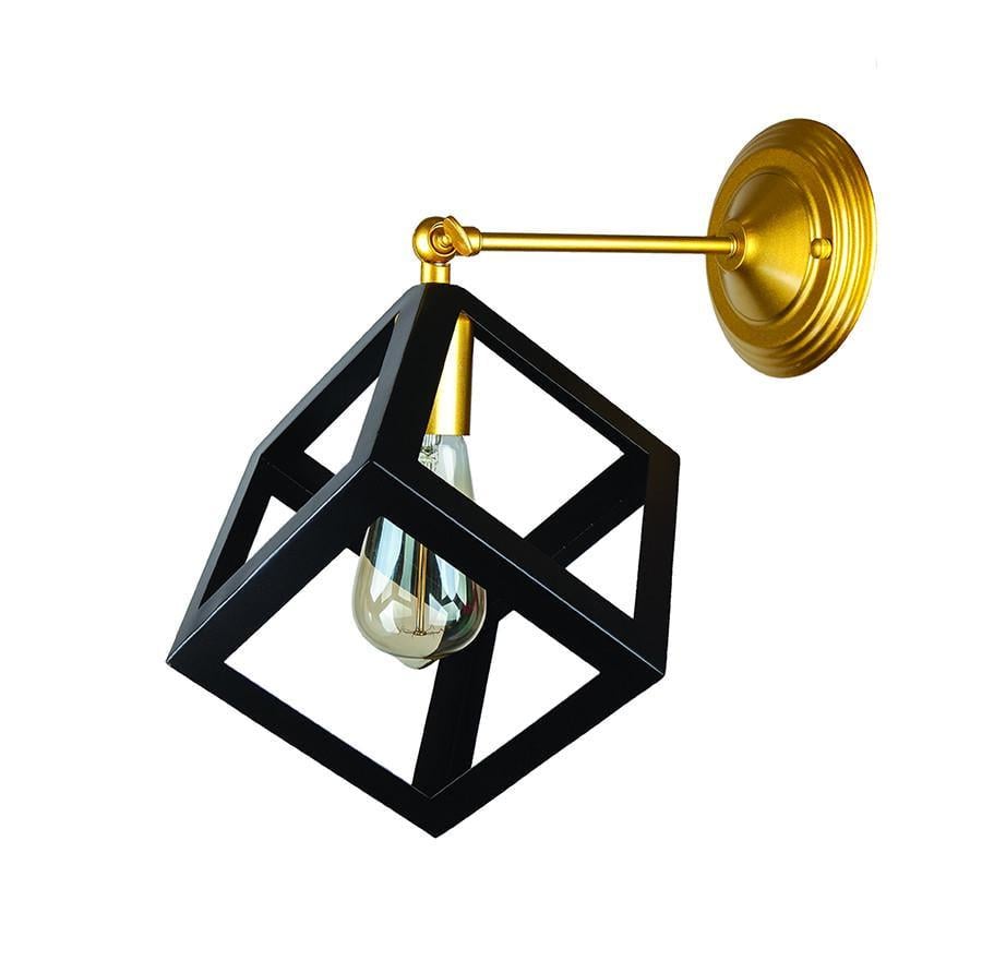 Бра модерн 707W136F-1 GD+BK Золотой/Черный
