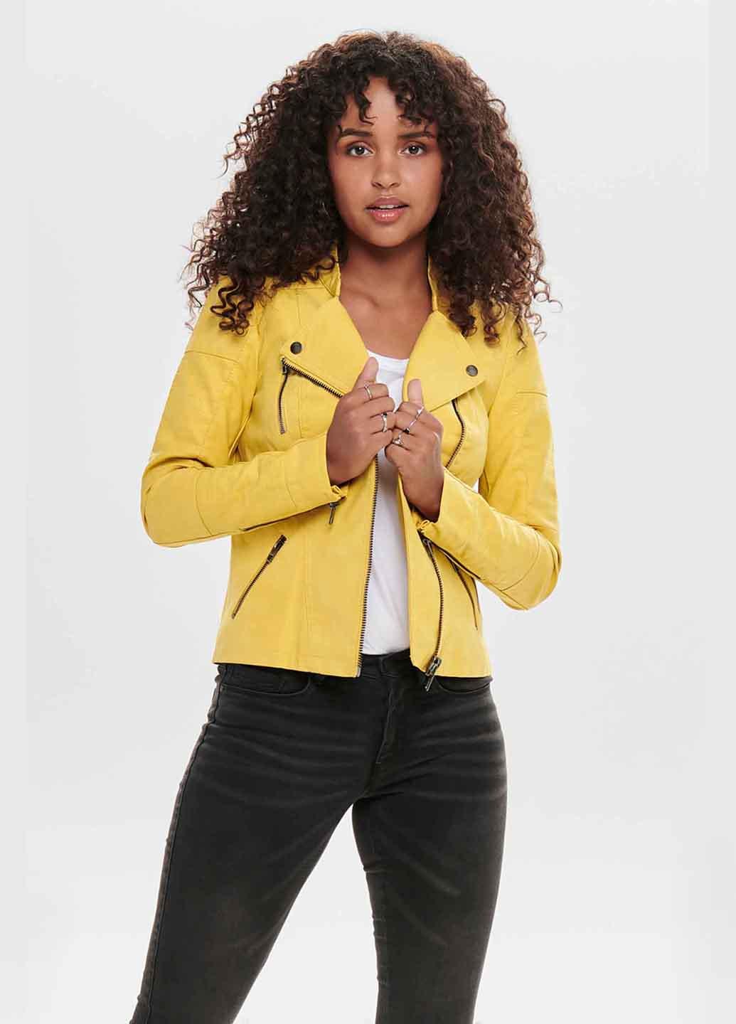 Куртка ONLY р. 40 Желтый (15102997b51)