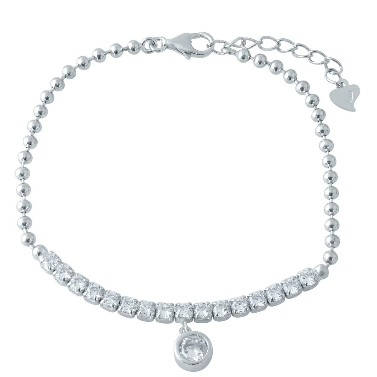 Браслет серебряный с фианитами 4,61 г (1956083)