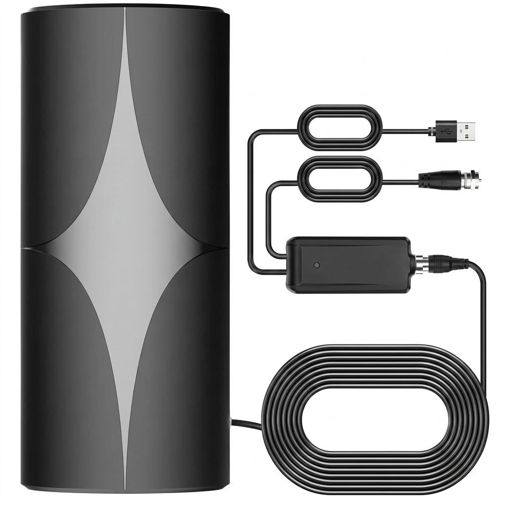 Антена ТБ цифрова COMBLU 4K з активним підсилювачем сигналу та підтримкою HDTV (33245446)