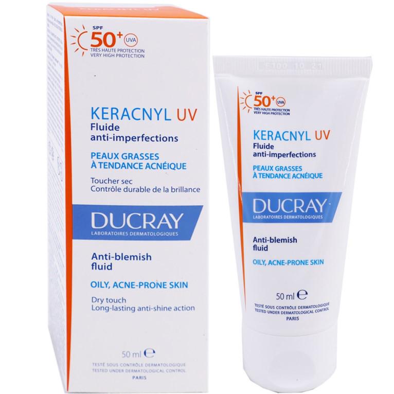 Солнцезащитный флюид для лица Ducray Keracnyl UV Anti Blemish Fluid SPF50+ (2539349581)