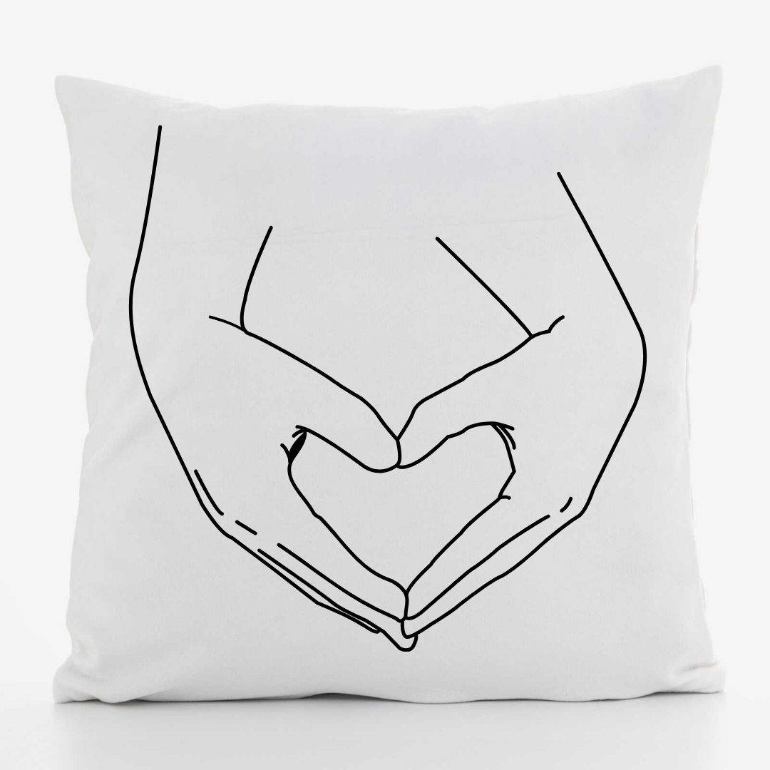 Подушка декоративна з принтом Руки габардин 30х30 см (1235) Подушка декоративна з принтом Руки габардин 30х30 см (1235)