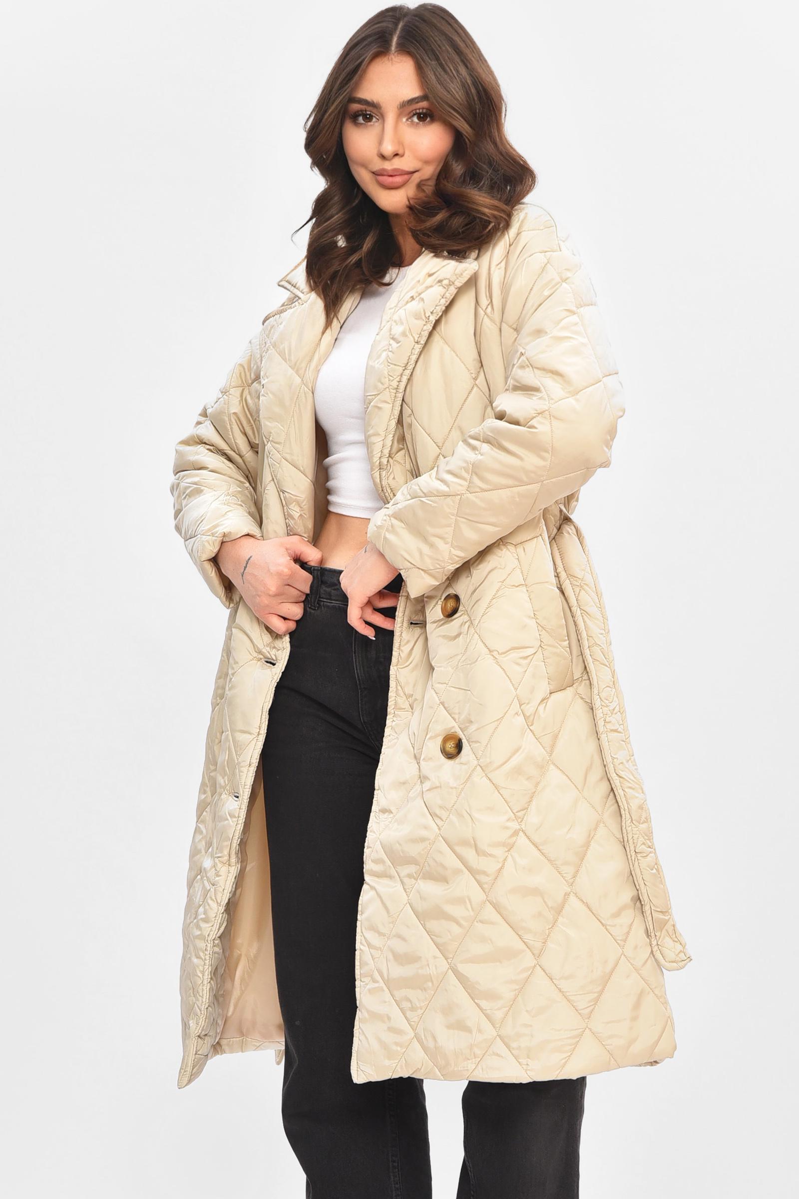 Куртка жіноча демісезонна XL Бежевий (205009) - фото 2