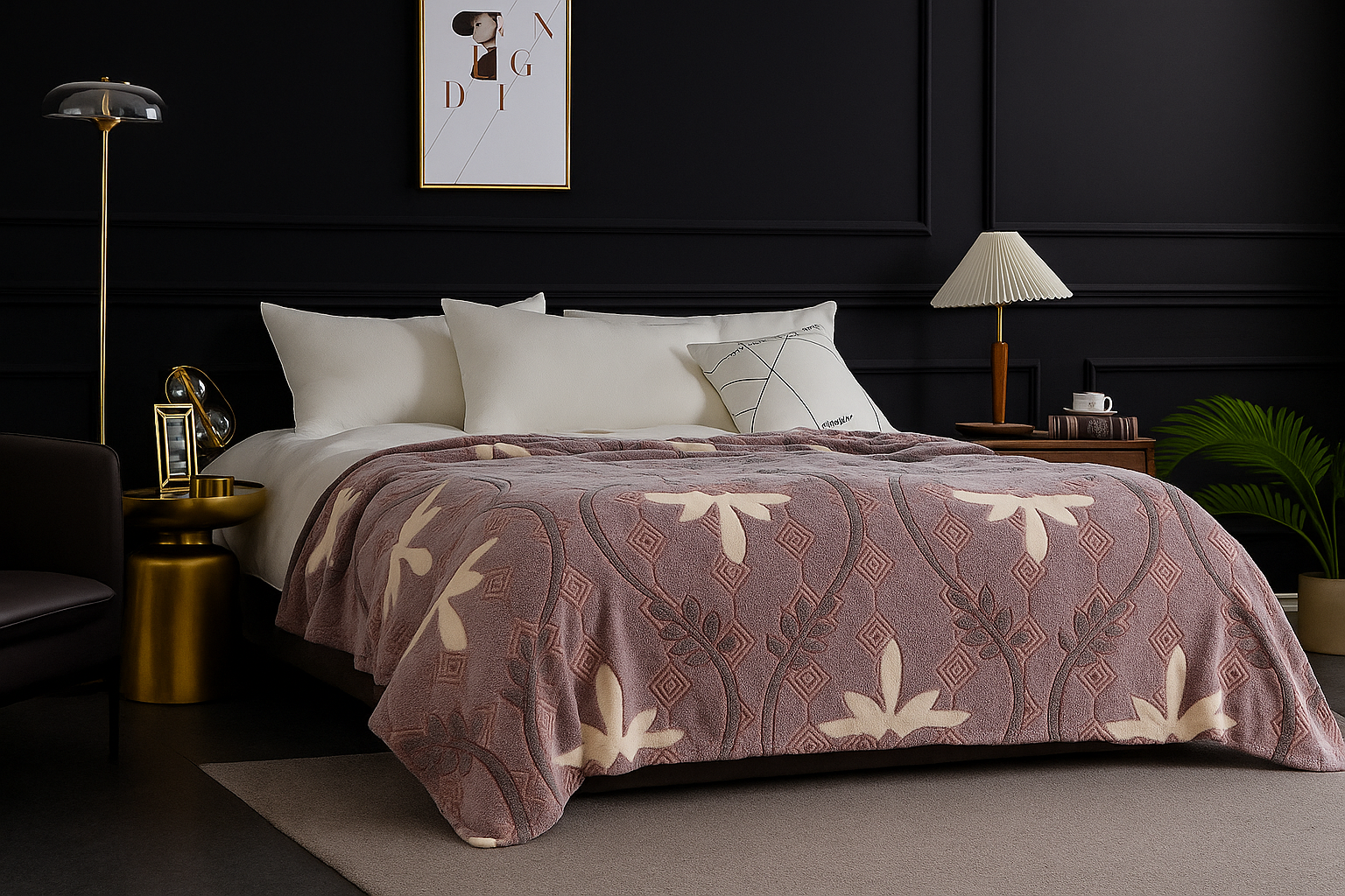 Плед флисовый Стриженый 150х200 см Серо-фиолетовый (F-strig/gviolet/1.5) - фото 4 Плед флисовый Стриженый 150х200 см Серо-фиолетовый (F-strig/gviolet/1.5) - фото 4