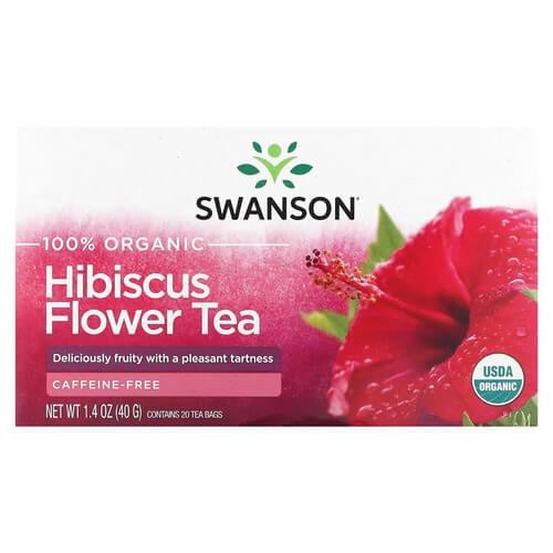 Чай Swanson 100% Organic Hibiscus Flower Tea 20 bags (SWF091) Чай Swanson 100% Organic Hibiscus Flower Tea 20 bags (SWF091)