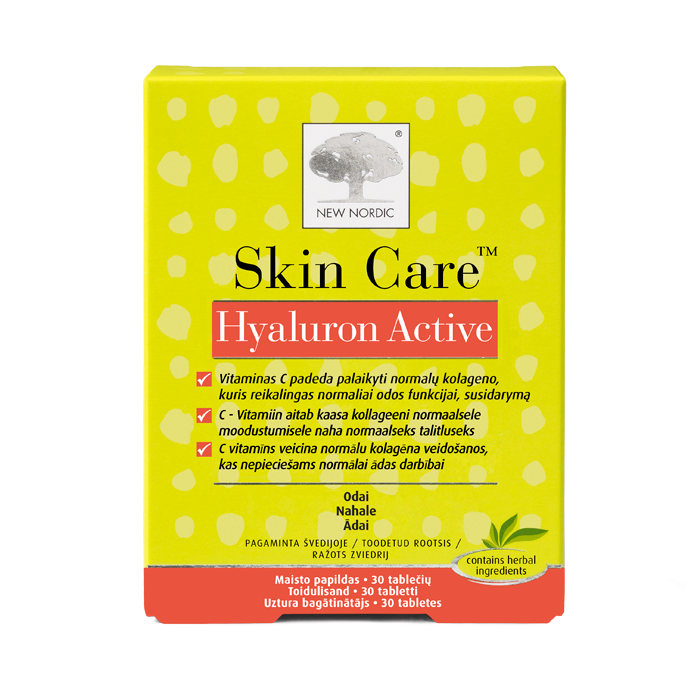 Вітаміни New Nordic Skin Care Hyaluron Active для шкіри 30 таб. (14096376)