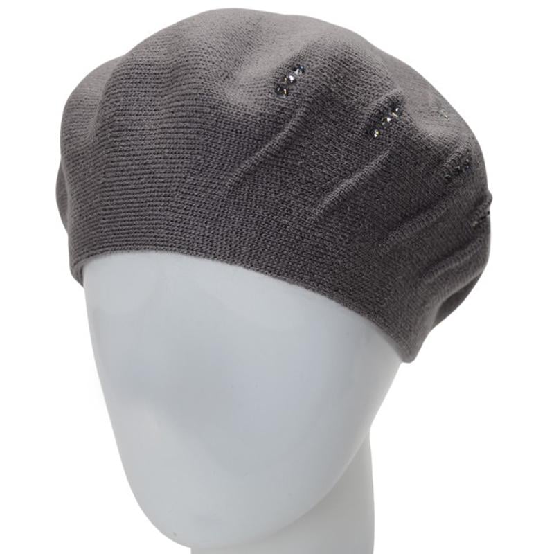 Берет жіночий подвійний Lirus Стріт універсальний Дим (281518)