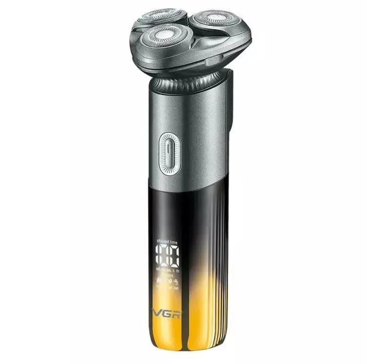 Електробритва VGR V-392 1200 мАг LED-дисплей IPX7 акумуляторна Золотий (618472)
