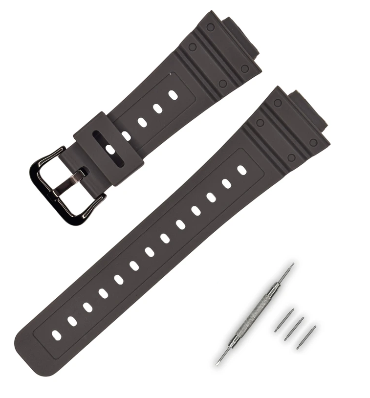 Ремінець для Casio G-Shock DW-5600 B Gray BK (4110)