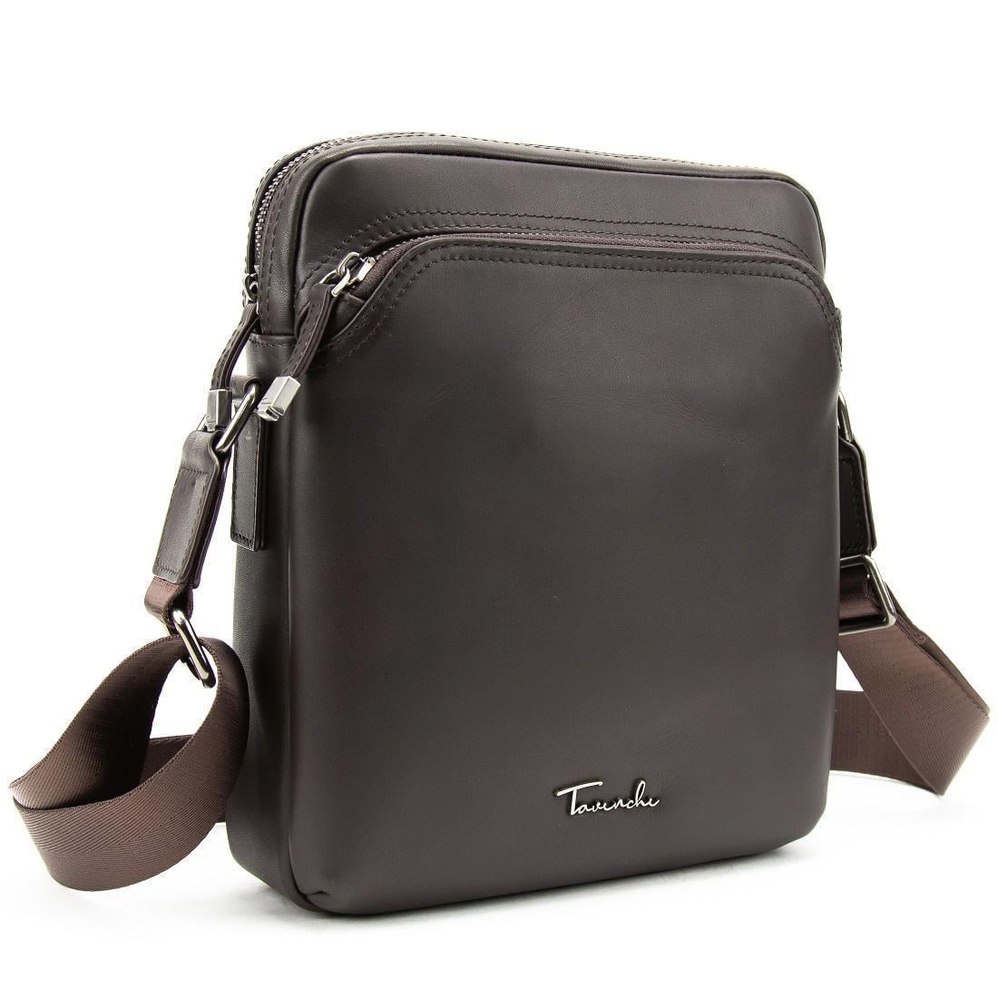 Мужская сумка кожаная Tiding Bag SM8-9686-4C Коричневый (2742679630)