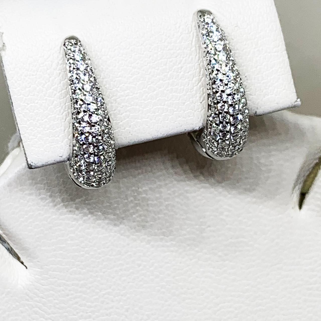 Серьги серебряные с кубическим цирконием 4,85 г (1675933899)
