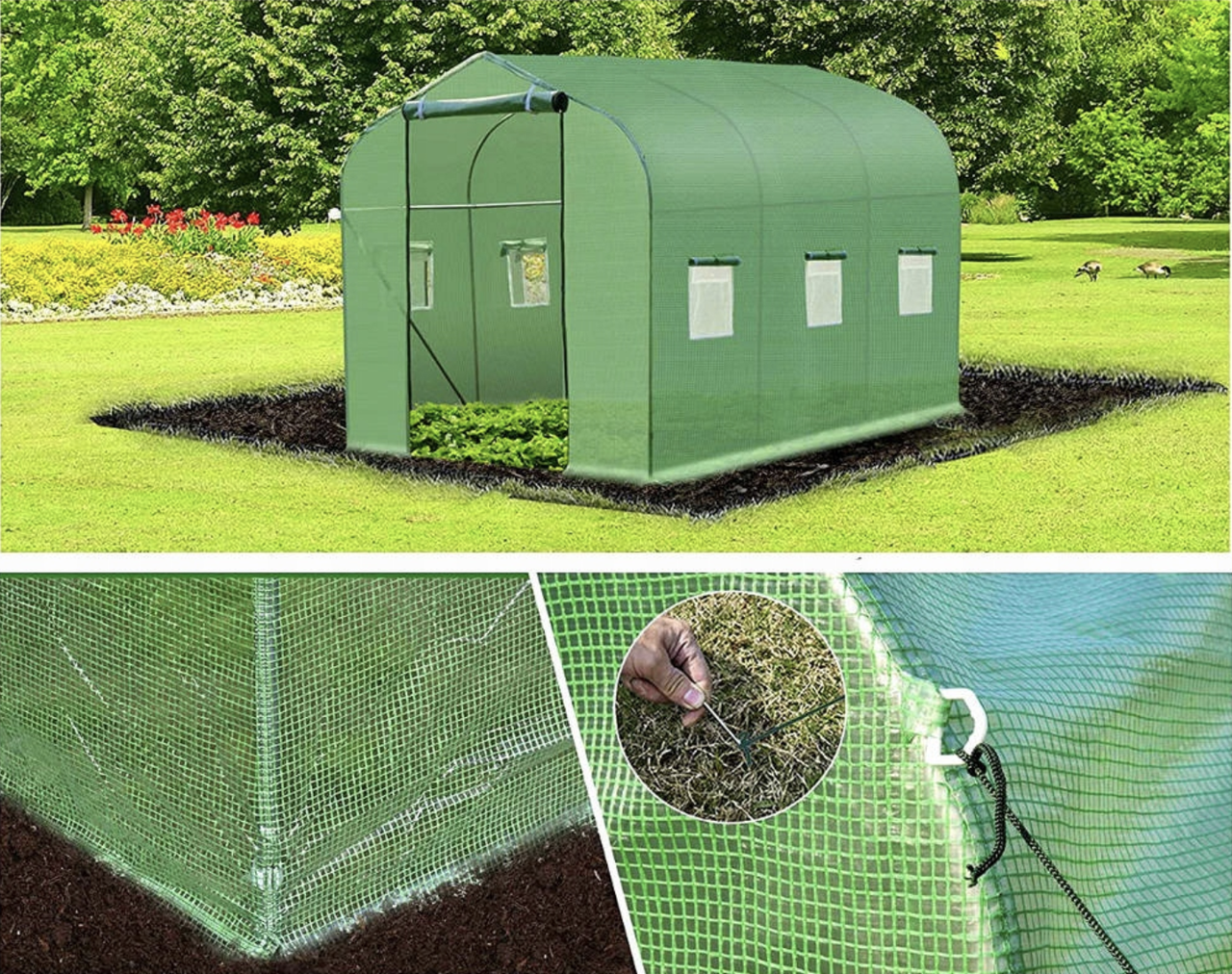 Парник Holla Garden Польща 6 м2 300х200х200 см (27881510) - фото 7