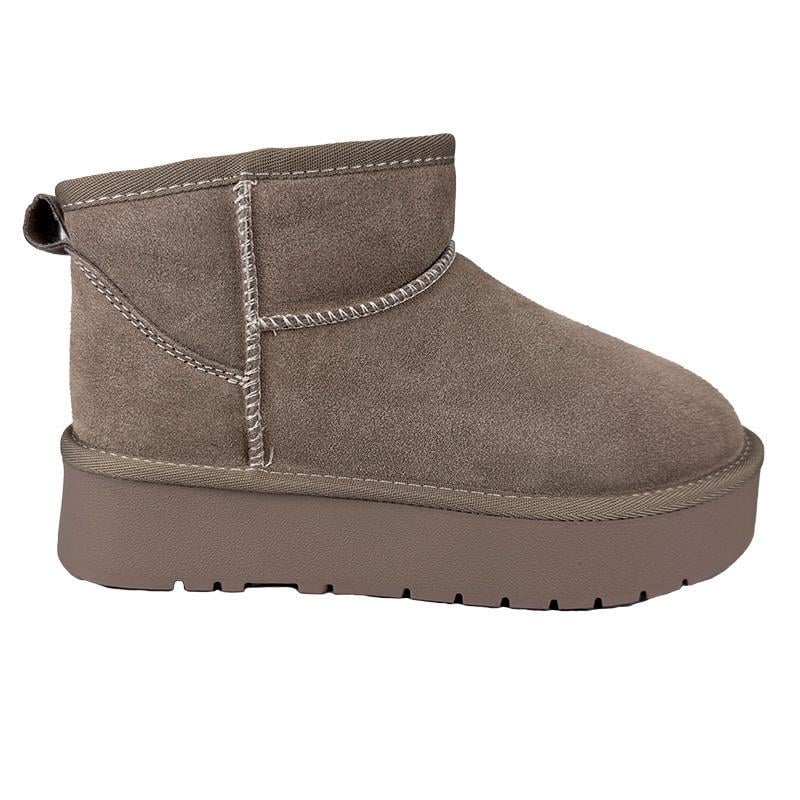 Угги женские замшевые на платформе 205-3 p. 36 23 см Бежевый - фото 1 Угги женские замшевые на платформе 205-3 p. 36 23 см Бежевый - фото 1