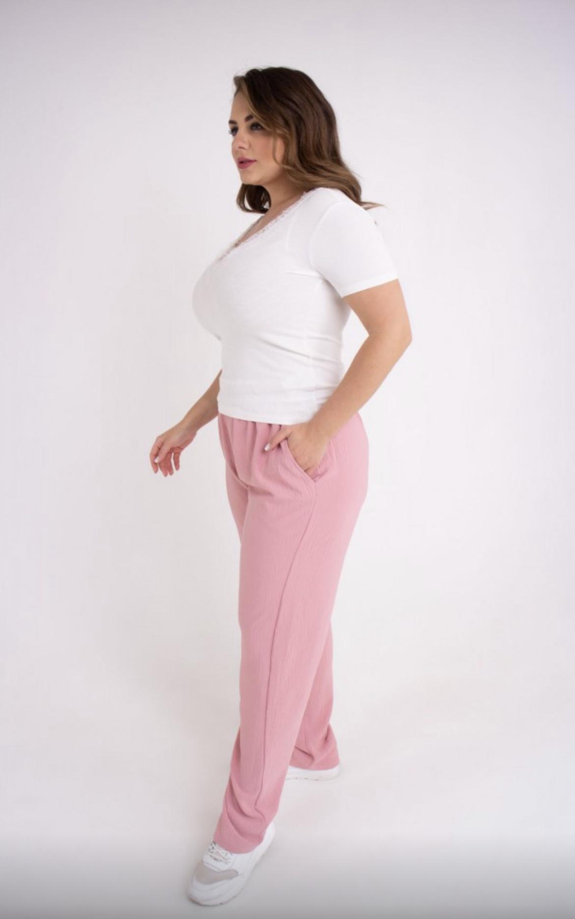 Брюки кроули р. 58 Розовый (2288072843) - фото 2 Брюки кроули р. 58 Розовый (2288072843) - фото 2