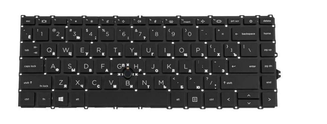 Клавиатура для ноутбука HP ProBook 840 G8/845 G8 rus/без кадра Black (179672)