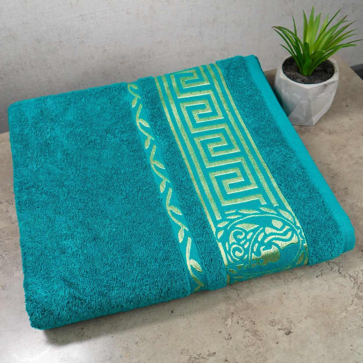 Полотенце для сауны GM Textile Caesar 70х140 см 450 г/м2 Бирюзовый (450-140-Caesar-turquoise)