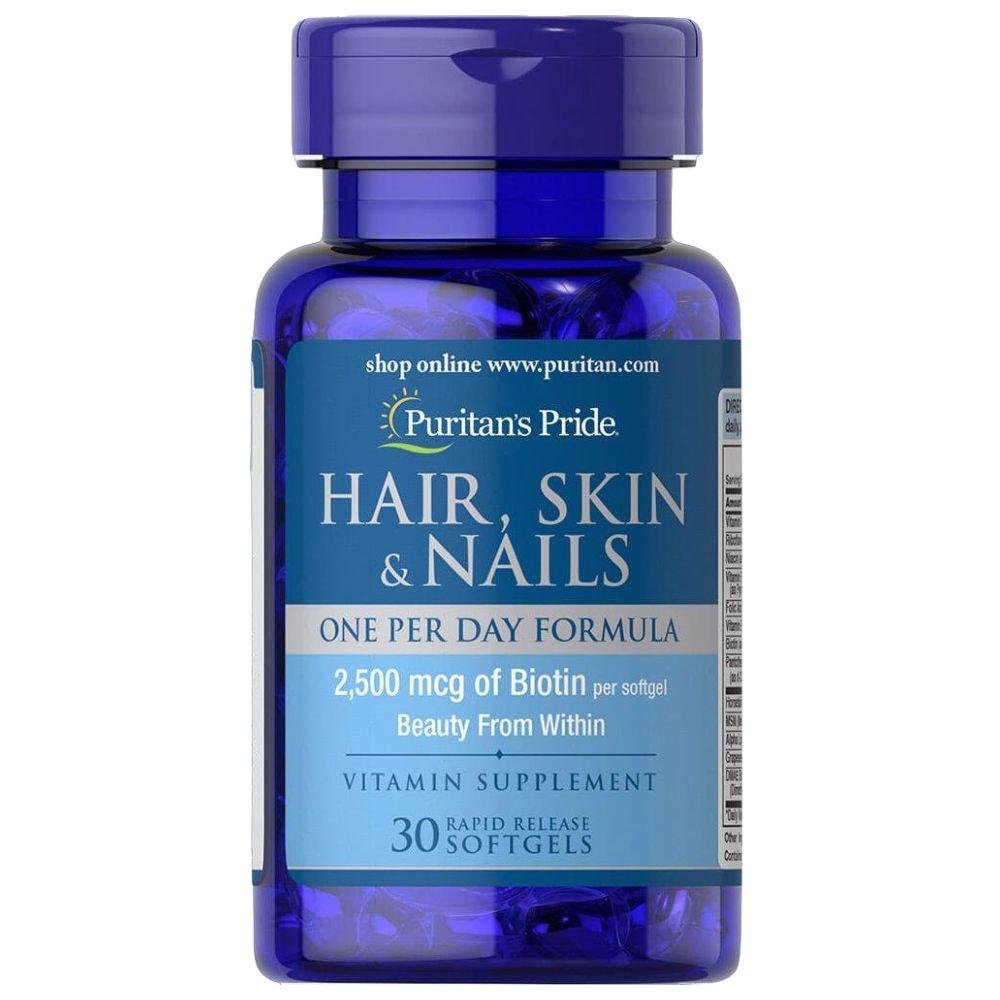 Комплекс для волос/кожи/ногтей Puritan's Pride Hair Skin & Nails One Per Day Formula 30 порций