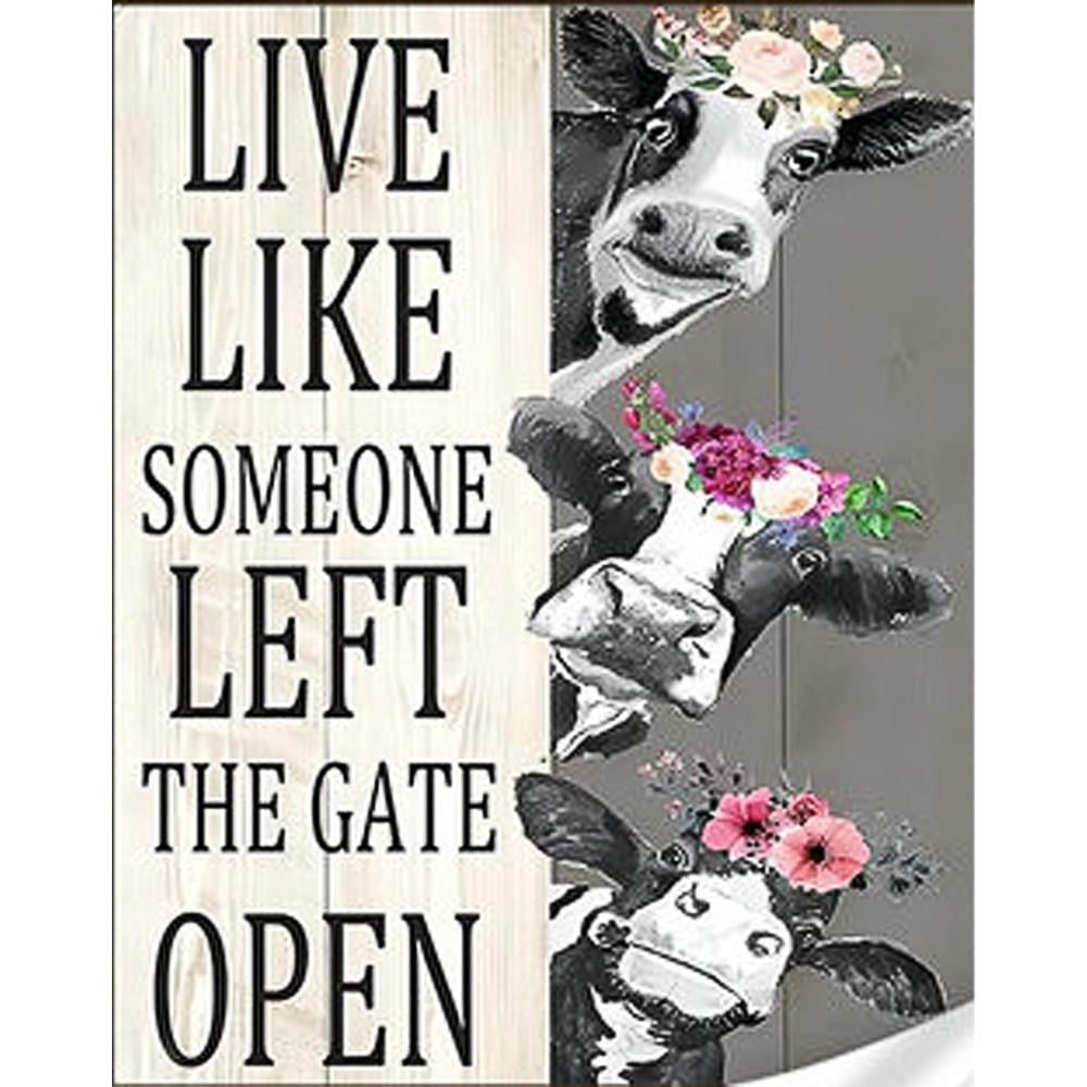 Алмазная мозаика Strateg Три коровы 30х40 см (GM86860)