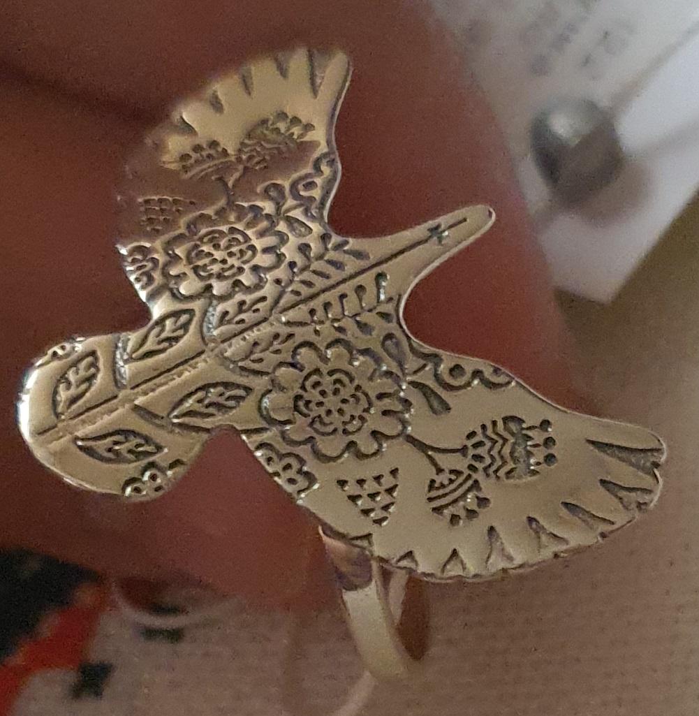 Каблучка срібна Горлиця 18 см 925 проба (30245471) - фото 3