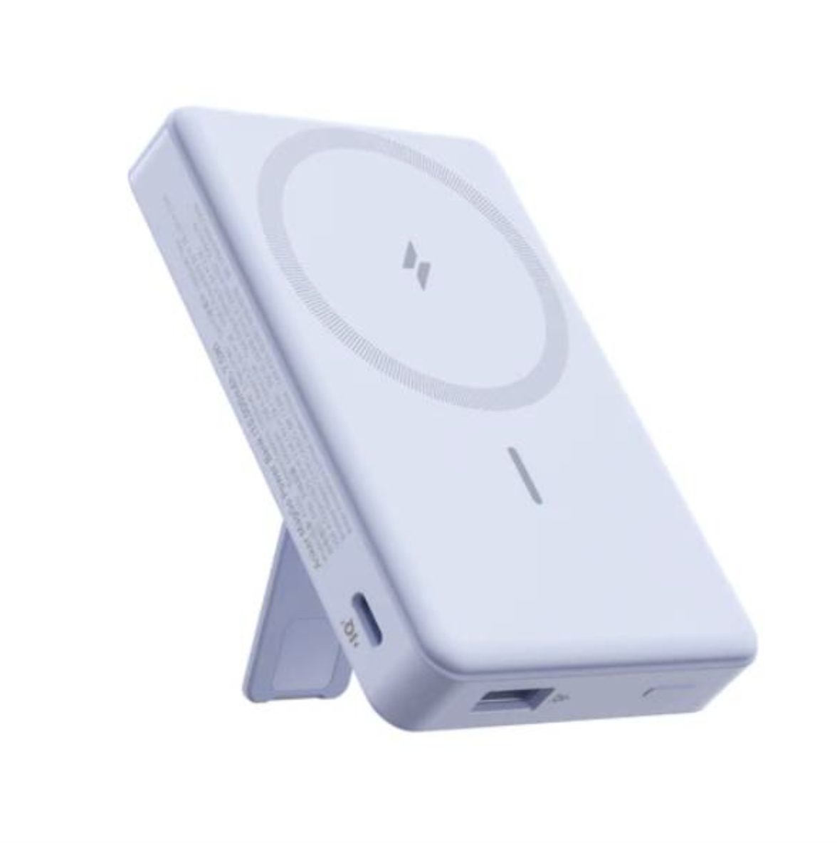 Повербанк магнитный беспроводной Anker Magsafe A1652 10000 mAh с подставкой Purple