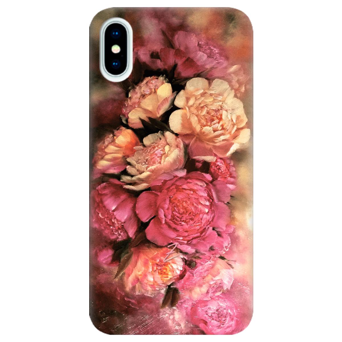 Силиконовый чехол Zorrov для Apple iPhone X - Primavera flores (10290050153033492)