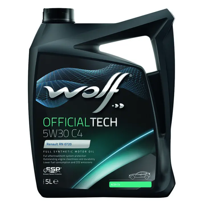 Моторное масло WOLF Officialtech C4 5W-30 5 л (8308512)