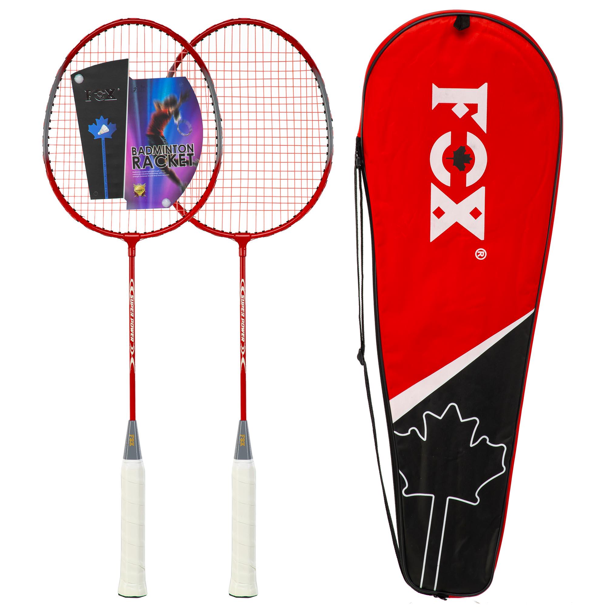 Набір для бадмінтону Fox Fox-6636 2 ракетки в чохлі Червоний (FOX-6636_Красный)