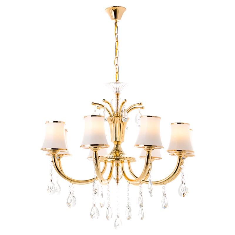 Люстра подвесная с абажурами Light House ES-15420/8 Gold (9136)