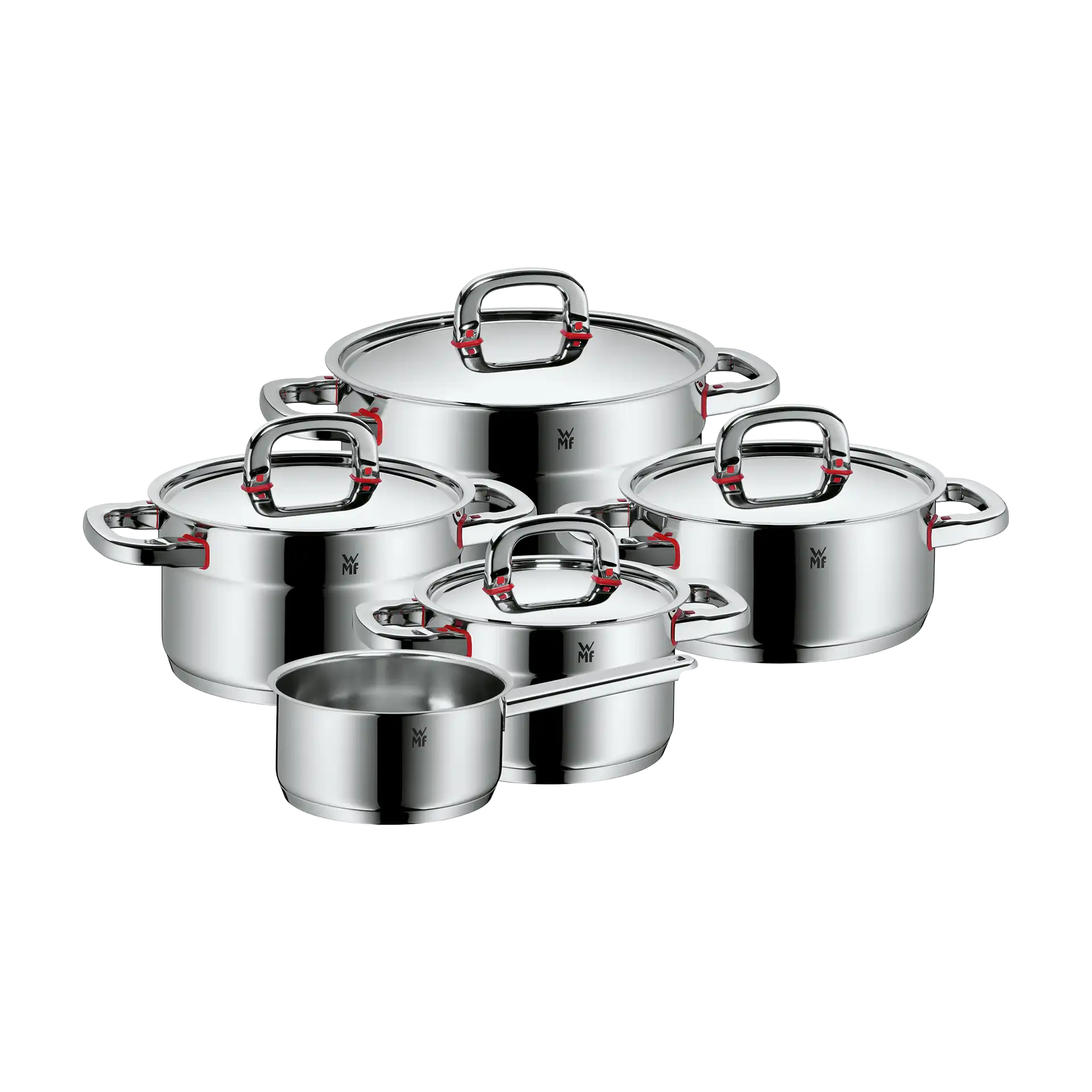 Набор кастрюль WMF Premium One нержавеющая сталь Cromargan 9 предметов (4000530720160)
