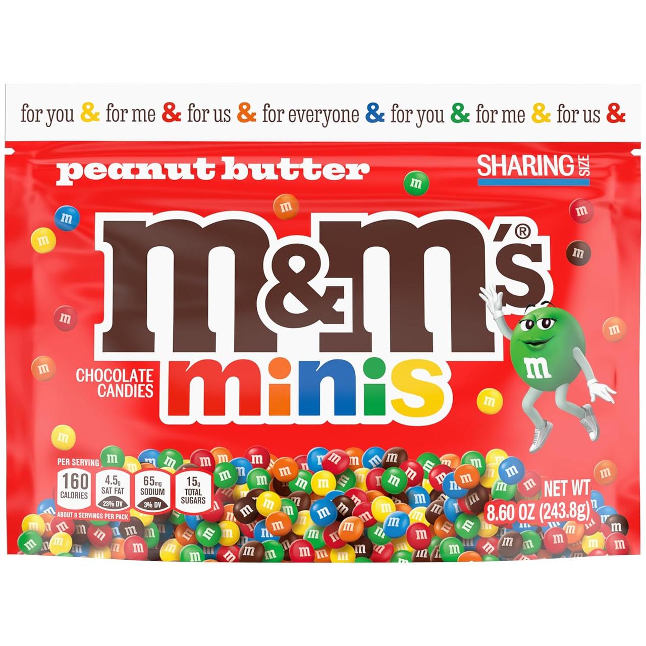 Драже M&M'S Minis Peanut Butter 240 г (2148954739)