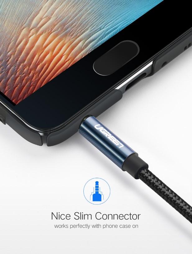 Кабель аудио Ugreen 3,5 мм удлинитель 1,5 м Blue (AV118) - фото 6