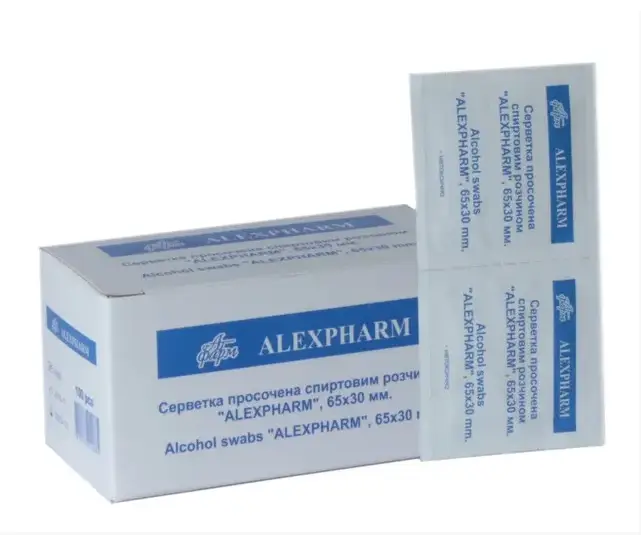 Салфетка спиртовая Alexpharm 100 шт. (11859490) Салфетка спиртовая Alexpharm 100 шт. (11859490)