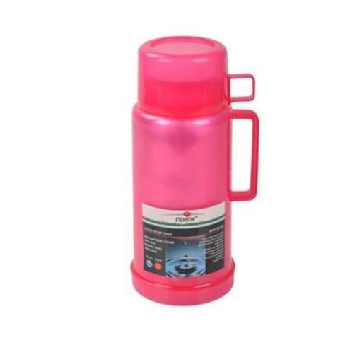 Термос із ручкою Stenson MT-0215 1 л Рожевий (25173678)