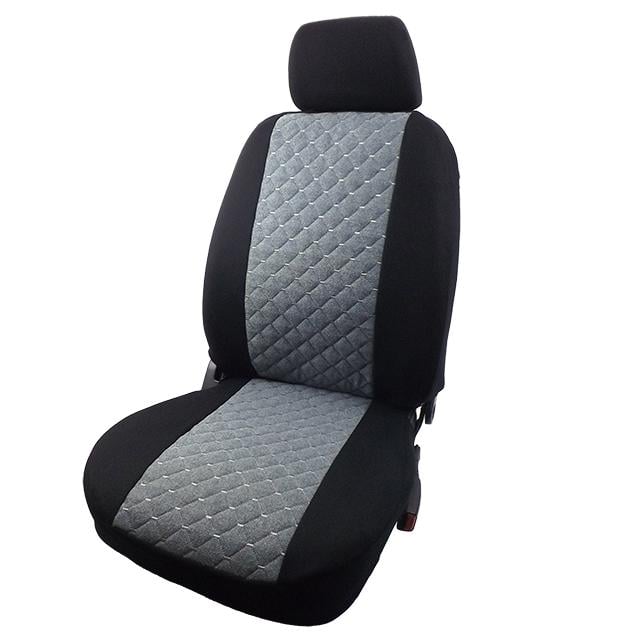 Чехлы В LUXE MAX жаккард серые ромбы Черный (653262)