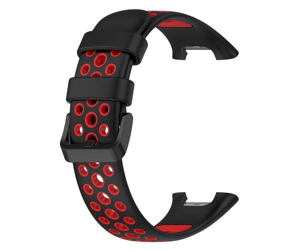 Ремешок Sport Silicone для Xiaomi Mi Band 7 Pro Черный/Красный