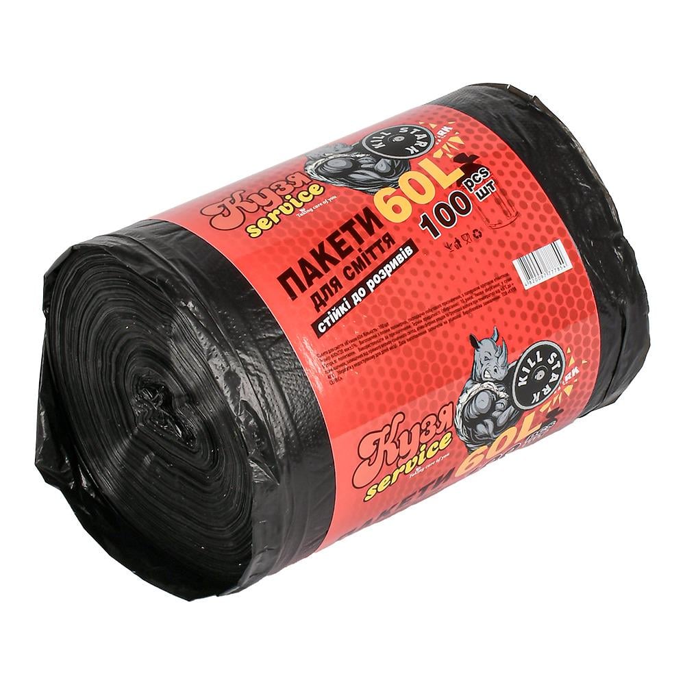 Мусорные пакеты 60 л 100 шт. (KS-1021) Мусорные пакеты 60 л 100 шт. (KS-1021)